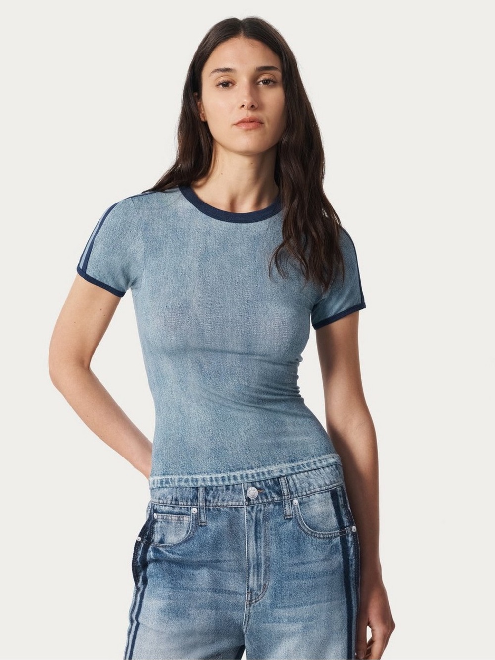 Rag & Bone Miramar Track Baby Tee